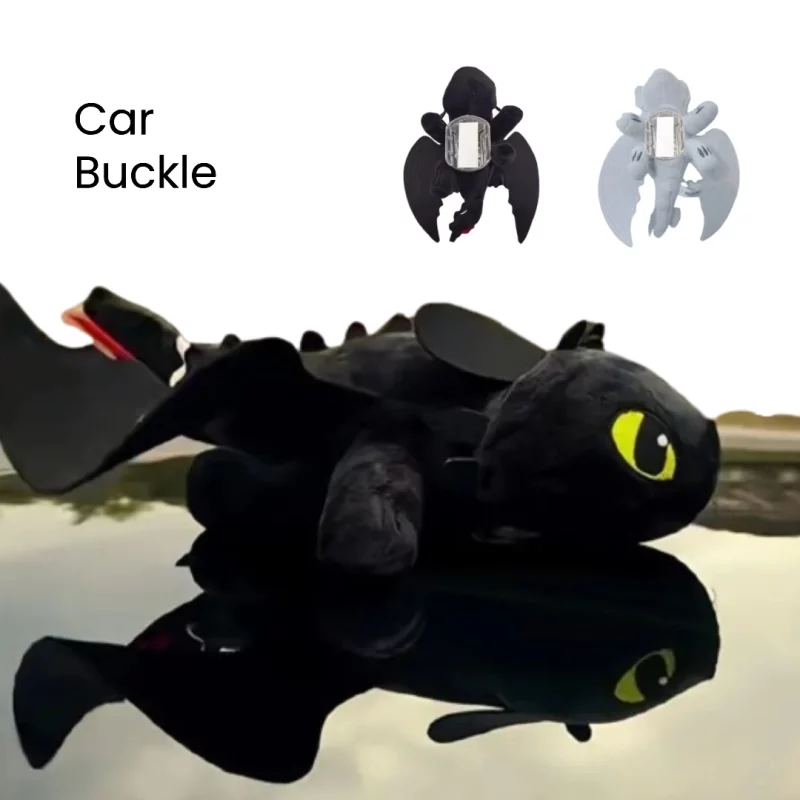 Toothless Car Motorcycle Accessories - Night & Light Fury Plush Dragon - Image 6